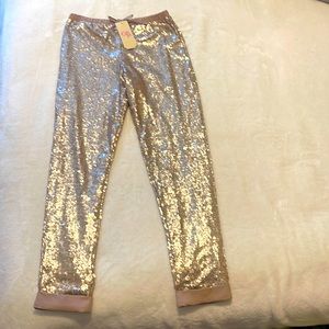 NWT / girls GB Sequin joggers